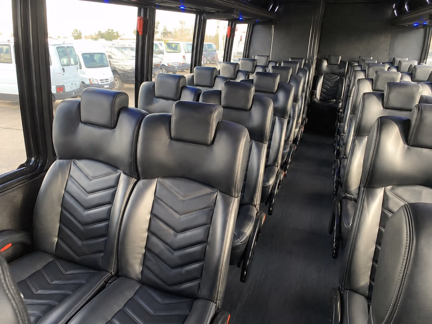 miramar 18 passenger minibus inside