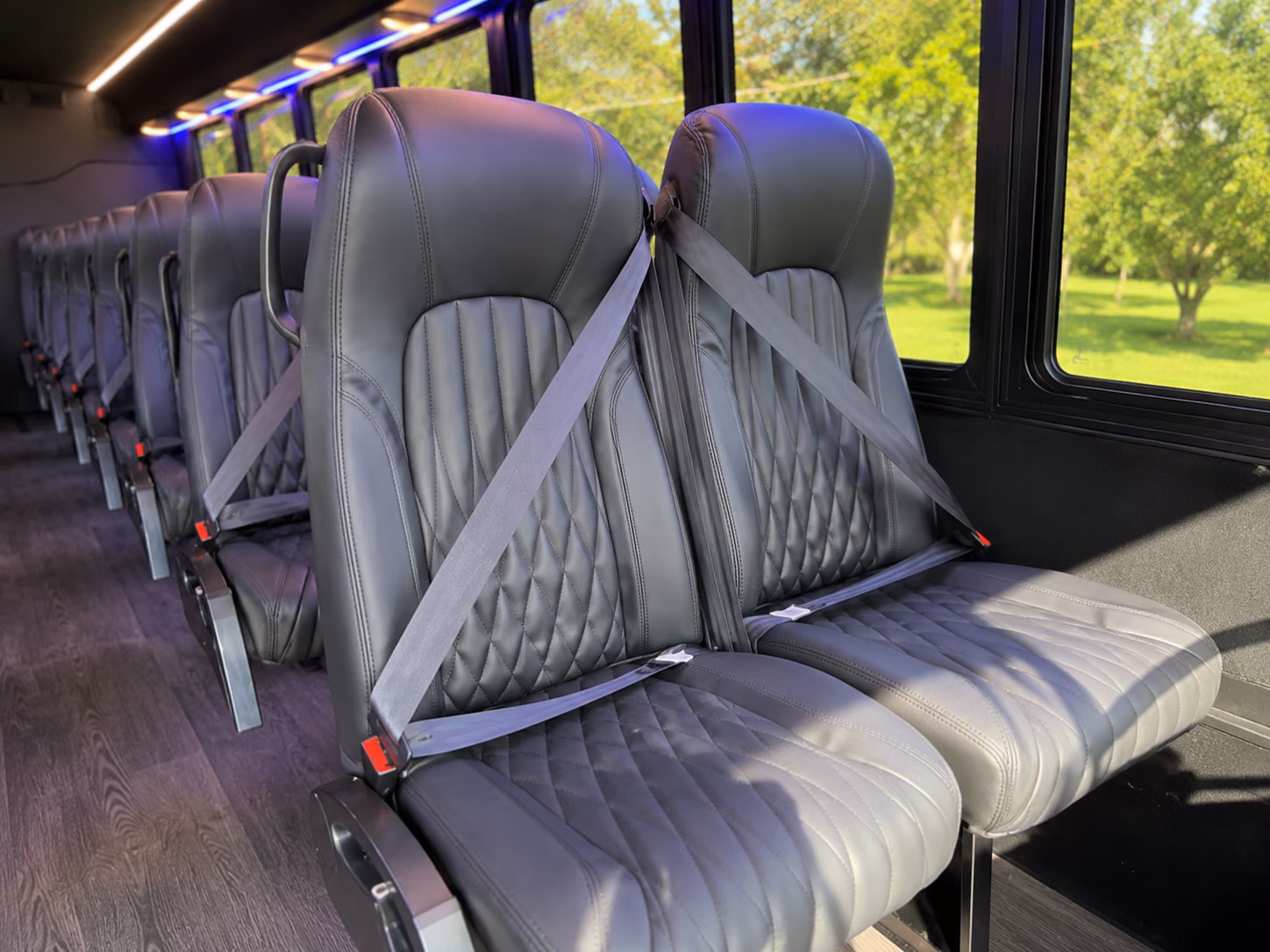 miramar 20 passenger minibus interior