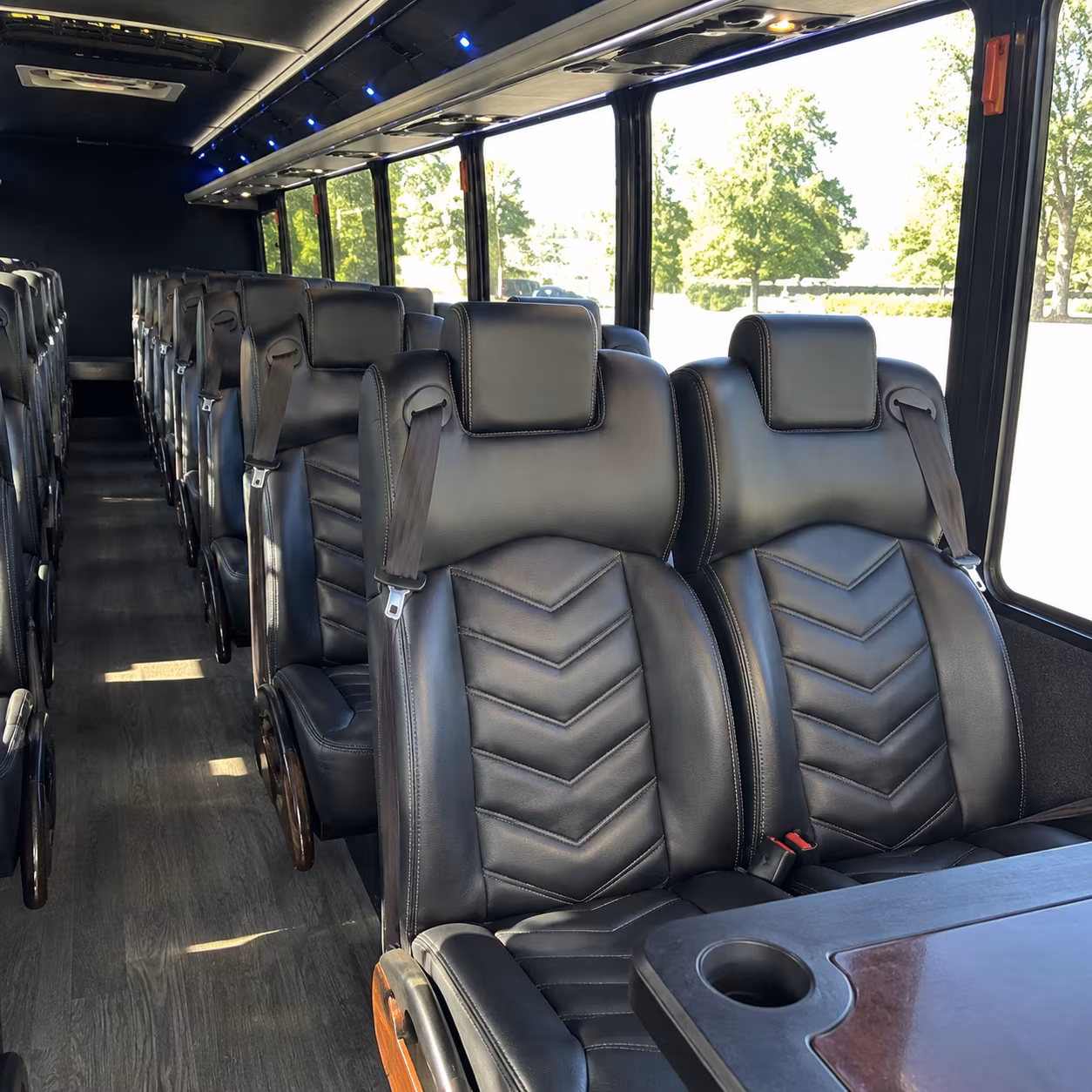 miramar 28 passenger minibus interior