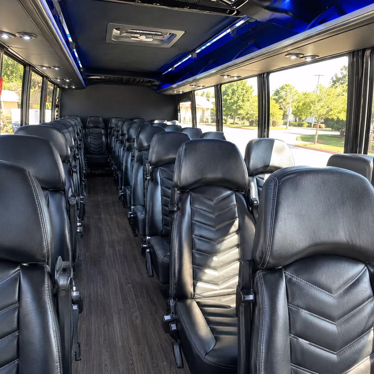 miramar 30 passenger minibus inside