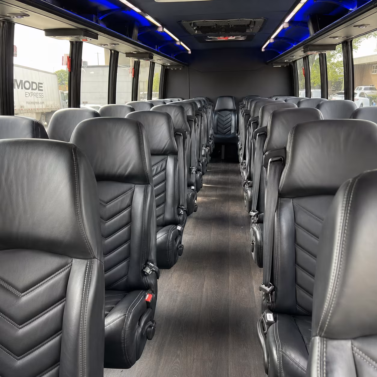 miramar 35 passenger minibus interior