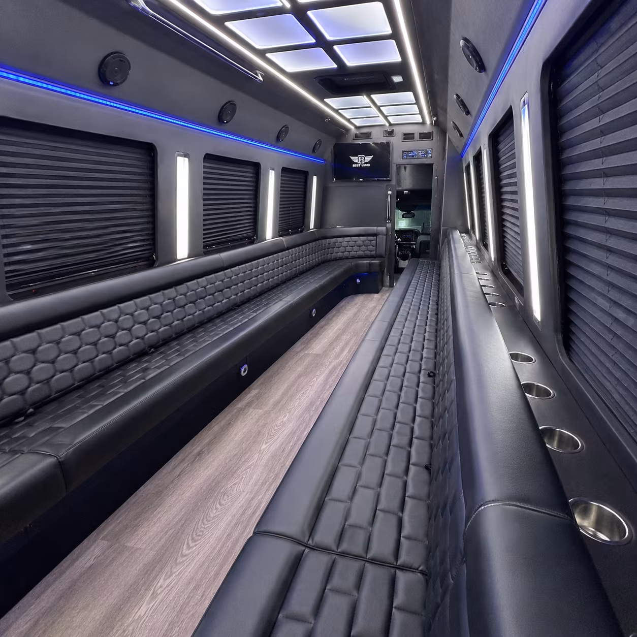 miramar party bus rental interior