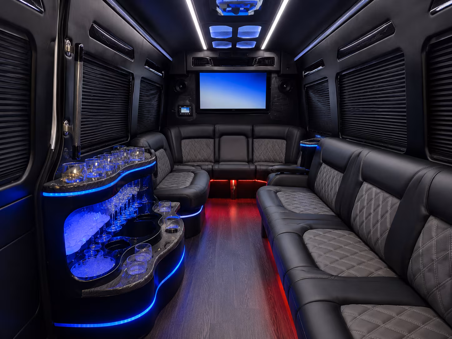 miramar sprinter limousine inside